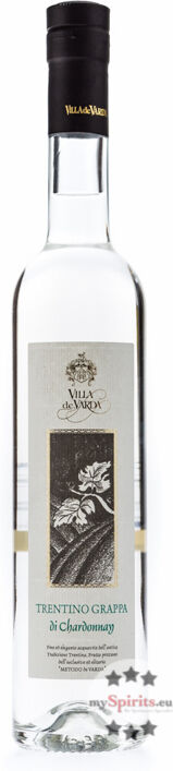 Distilleria Villa de Varda Villa de Varda Trentino Grappa di Chardonnay Mezzolitro (40 % vol., 0,5 Liter) Distilleria Villa de Varda Villa de Varda Trentino Grappa di Chardonnay Mezzolitro (40 % vol., 0,5 Liter)