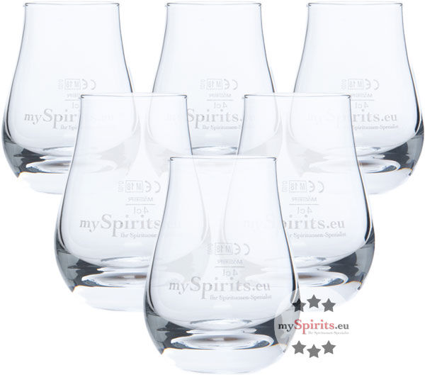 mySpirits 6 x mySpirits Schnapsglas - kleines Nosing Glas