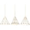 ferm LIVING - Papier Weihnachtsanhänger, Tassels (3er-Set)