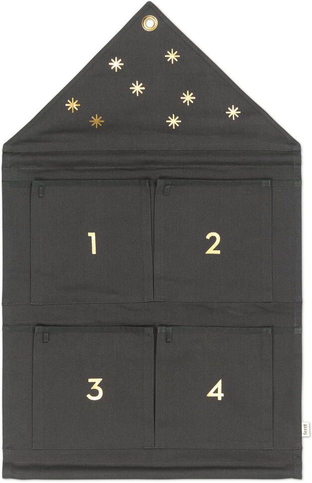 ferm LIVING - House Adventskalender 4 Fächer, dunkelgrün