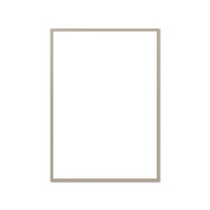 The Poster Club - Bilderrahmen Eiche beige, Echtglas, 50 x 70 cm