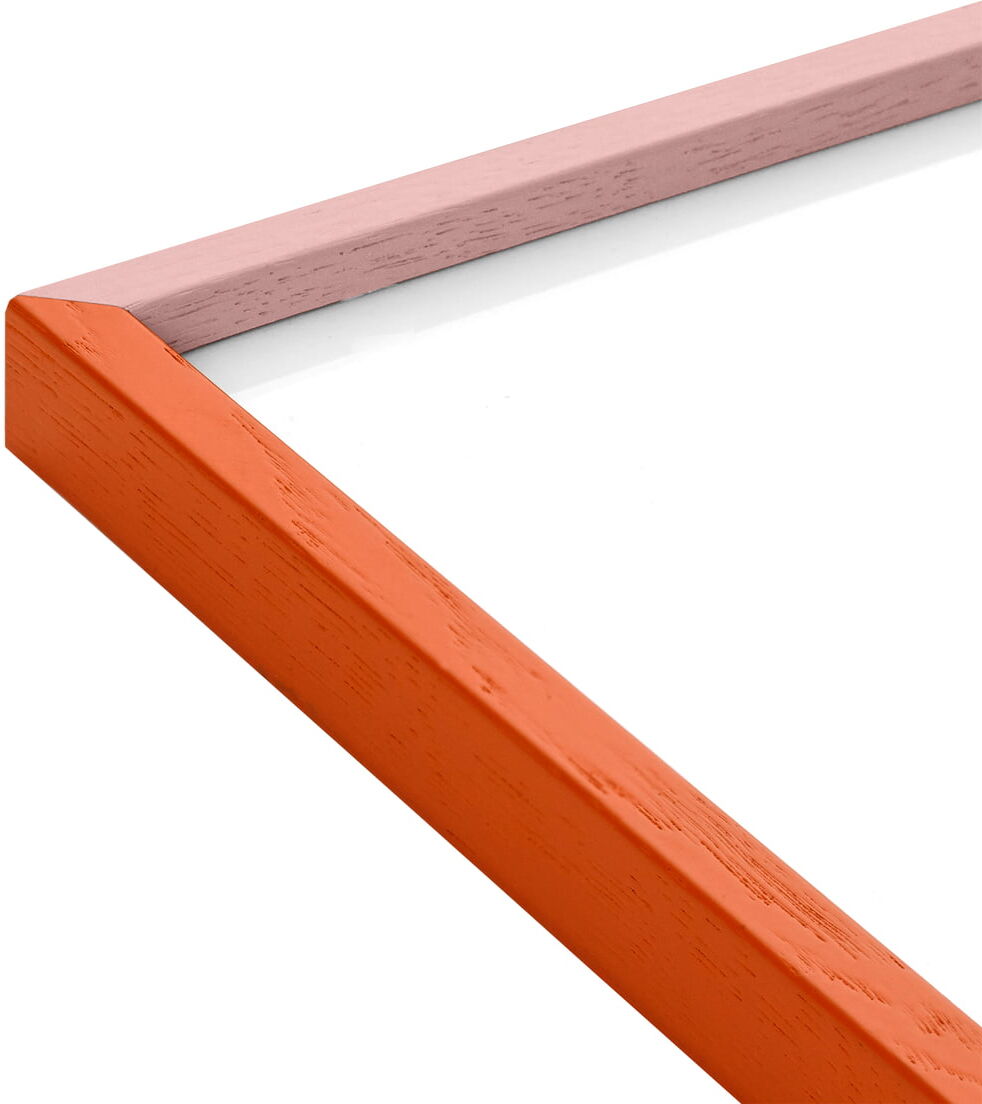 Paper Collective - Bilderrahmen 50 x 70 cm, Eiche orange / pink