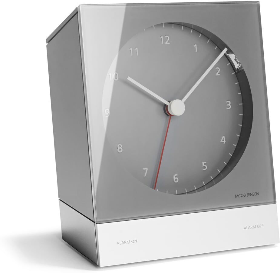 Jacob Jensen - Quartzwecker, grau Jacob Jensen - Quartzwecker, grau