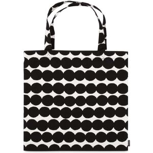 Marimekko - Räsymatto Einkaufstasche, schwarz / weiß