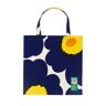 Marimekko - Unikko 60th Anniversary Tasche, cotton / dunkelblau / gelb / orange (60th Anniversary Collection)