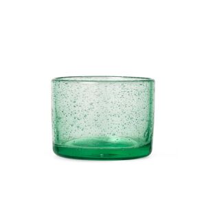 ferm LIVING - Oli Wasserglas, H 6 cm, recycelt klar