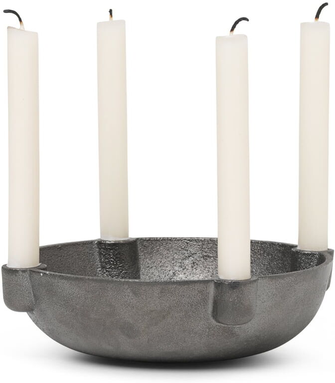 ferm LIVING - Bowl Kerzenständer, Ø 14,6 x H 3,7 cm, Messing schwarz ferm LIVING - Bowl Kerzenständer, Ø 14,6 x H 3,7 cm, Messing schwarz