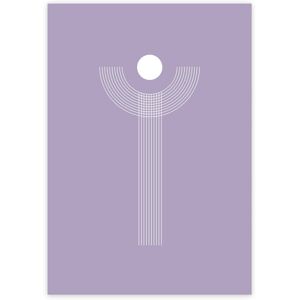 artvoll - Graphic Arches Y Poster, lila, 50 x 70 cm