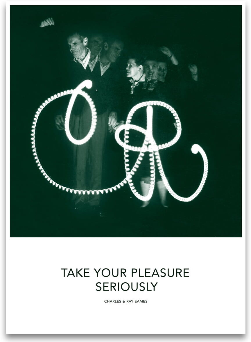 Vitra - Eames Quotes Poster, Pleasure