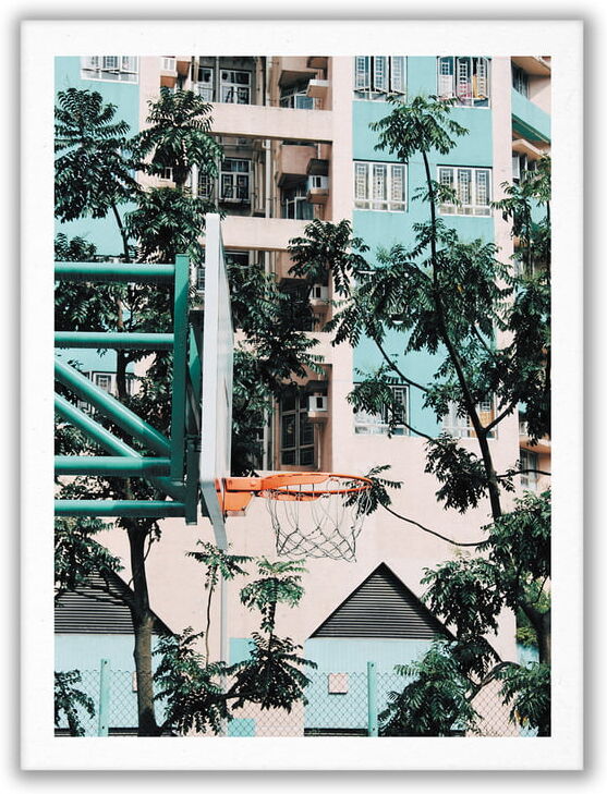 Paper Collective - Basketball Cities 01 (Hong Kong), 30 x 40 cm