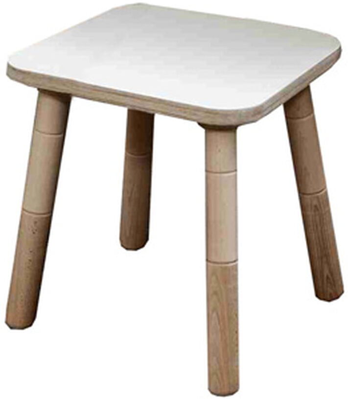 Growing Table - Hocker, HPL weiß