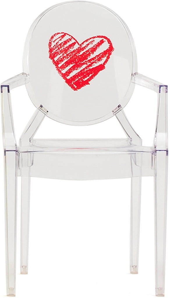 Kartell - Lou Lou Ghost Kinderstuhl, transparent / Herz