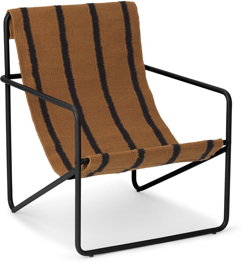 ferm LIVING - Desert Chair Kids, schwarz / stripe ferm LIVING - Desert Chair Kids, schwarz / stripe