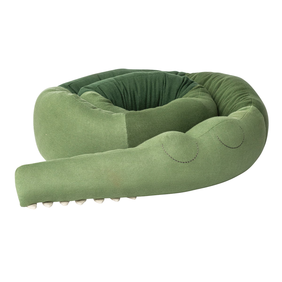Sebra - Sleepy Croc Kissen, XXL pine green
