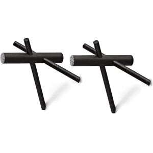 Normann Copenhagen - Sticks Haken, schwarz, 2er-Set