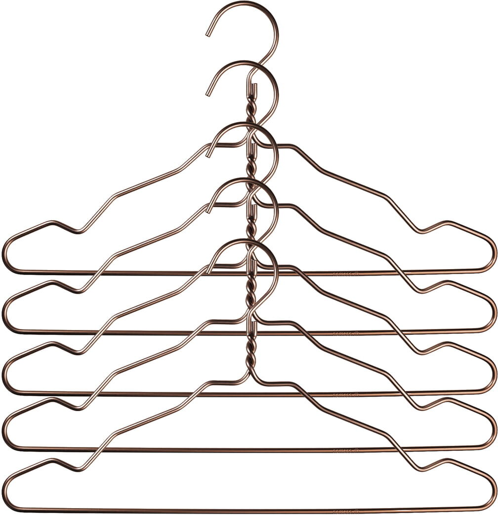 Nomess - Alu Hanger mit Kerbe (5er-Set), bronze