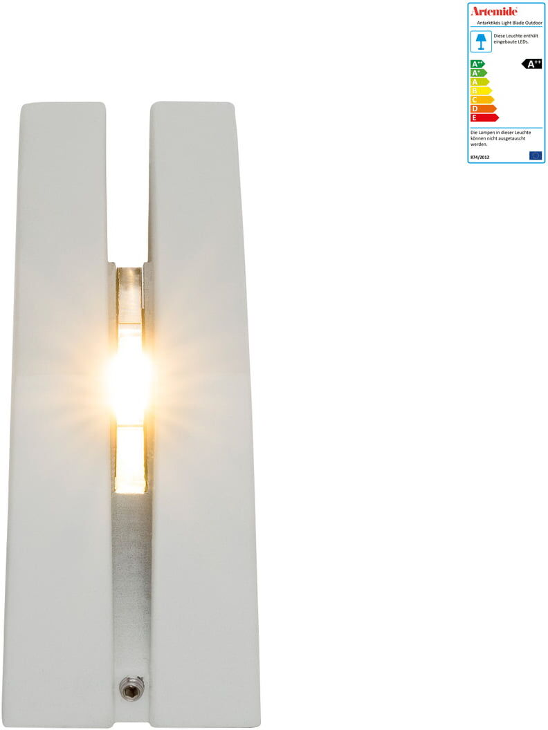 Artemide - Antarktikós Light Blade Outdoor LED-Leuchte, weiß