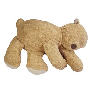 Lorena Canals - Sleepy Bear Pouf, 30 x 100 x 70 cm, light honey / soil brown / natural