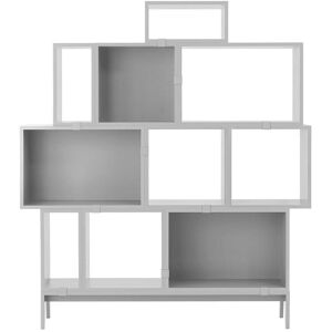 Muuto - Stacked Regalsystem, Konfiguration 5, hellgrau