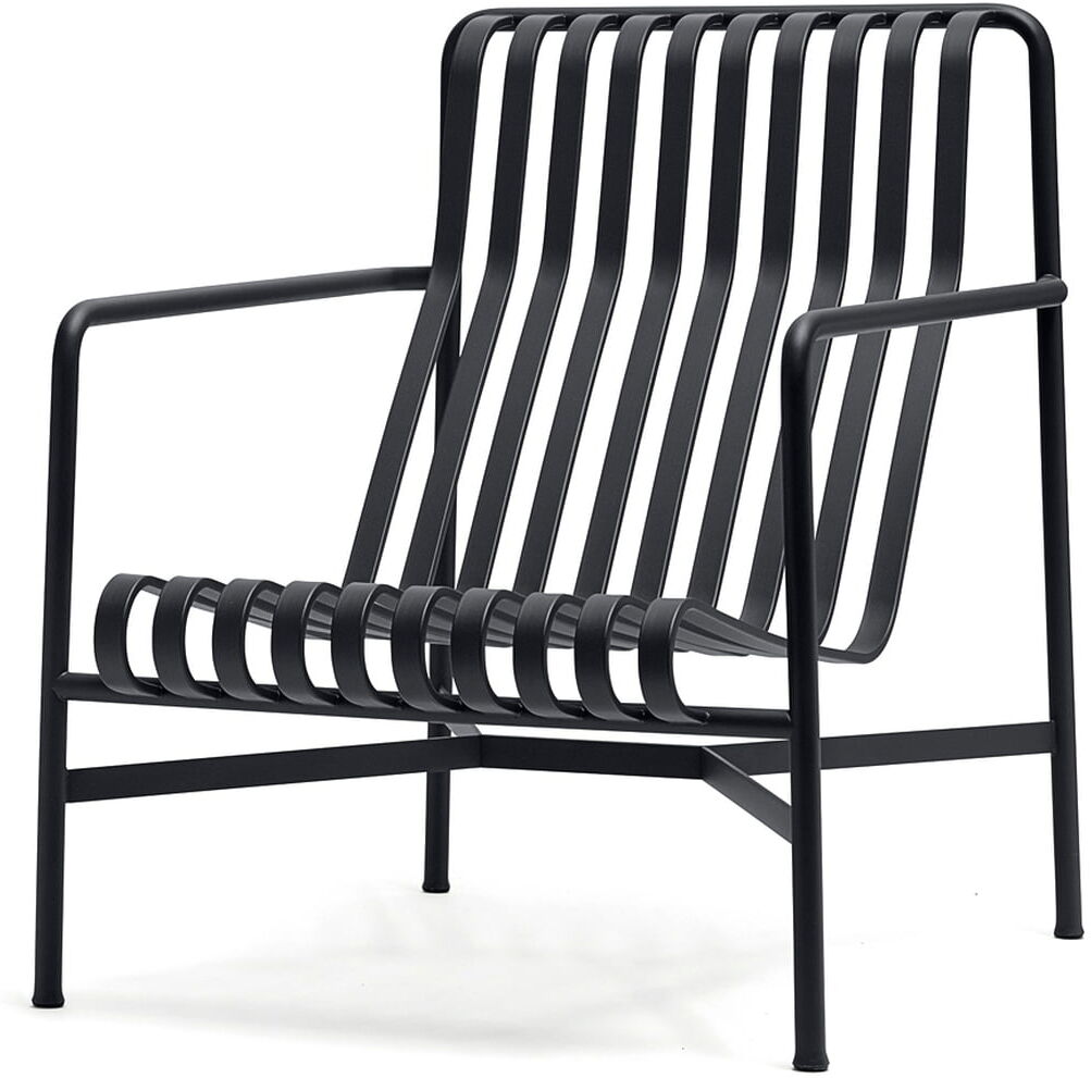 HAY - Palissade Lounge Chair High, anthrazit