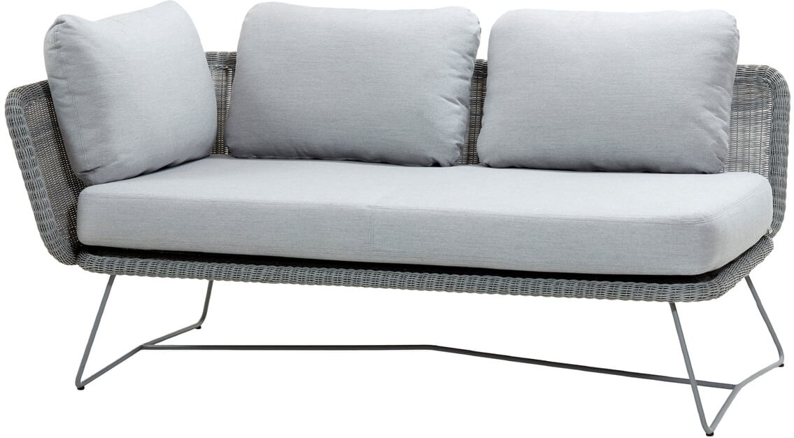 Cane-line - Horizon Modulsofa Outdoor 2-Sitzer rechts, hellgrau