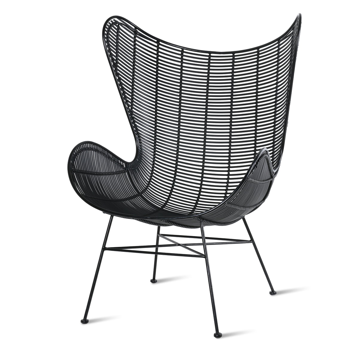 HKliving - Egg Chair Outdoor, schwarz