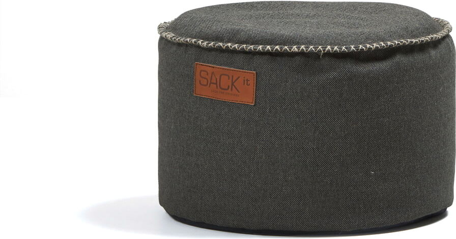 SACK it - RETRO it Cobana Drum Outdoor Pouf, braun