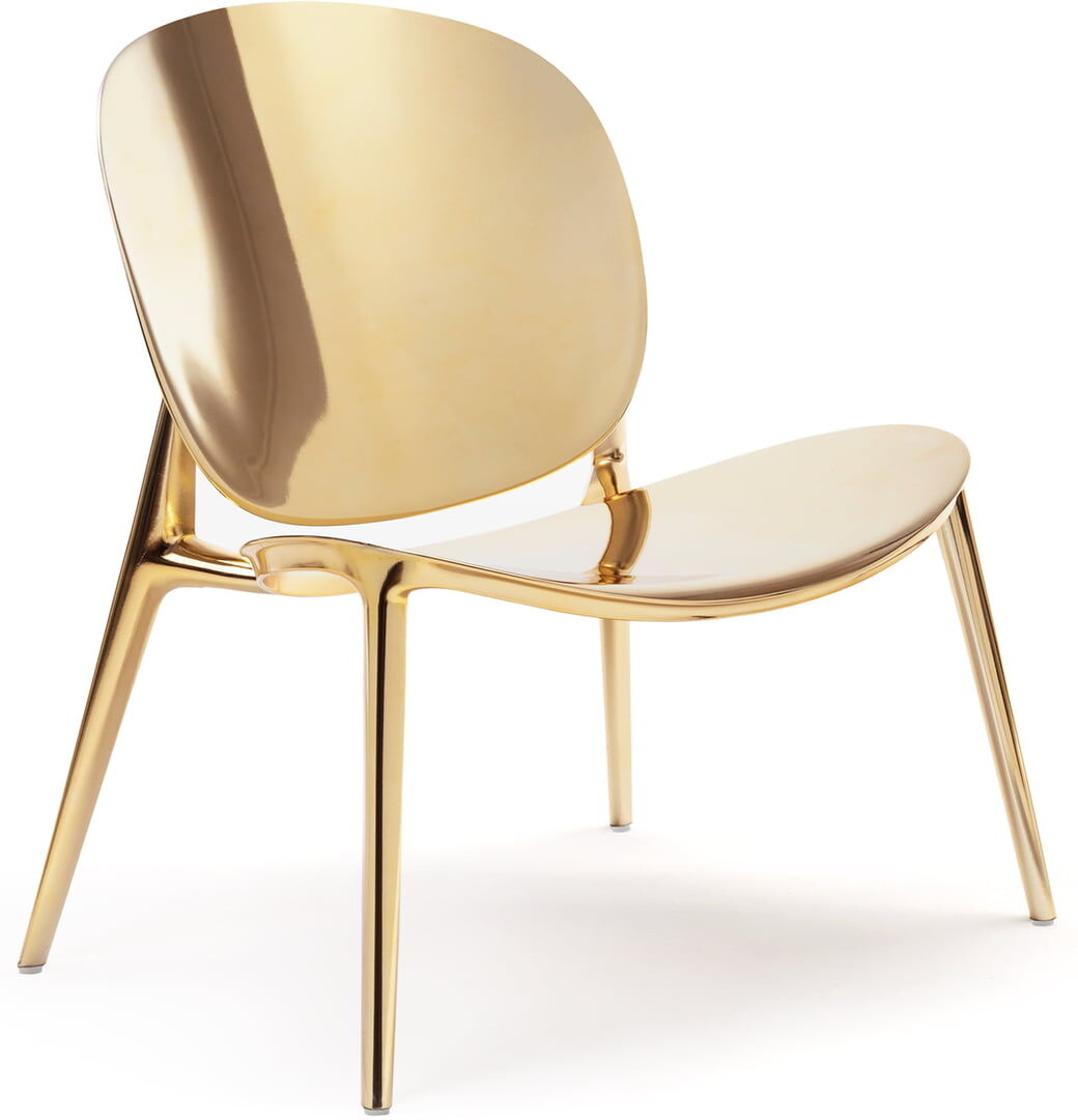 Kartell - Be Bop Sessel, gold metallic