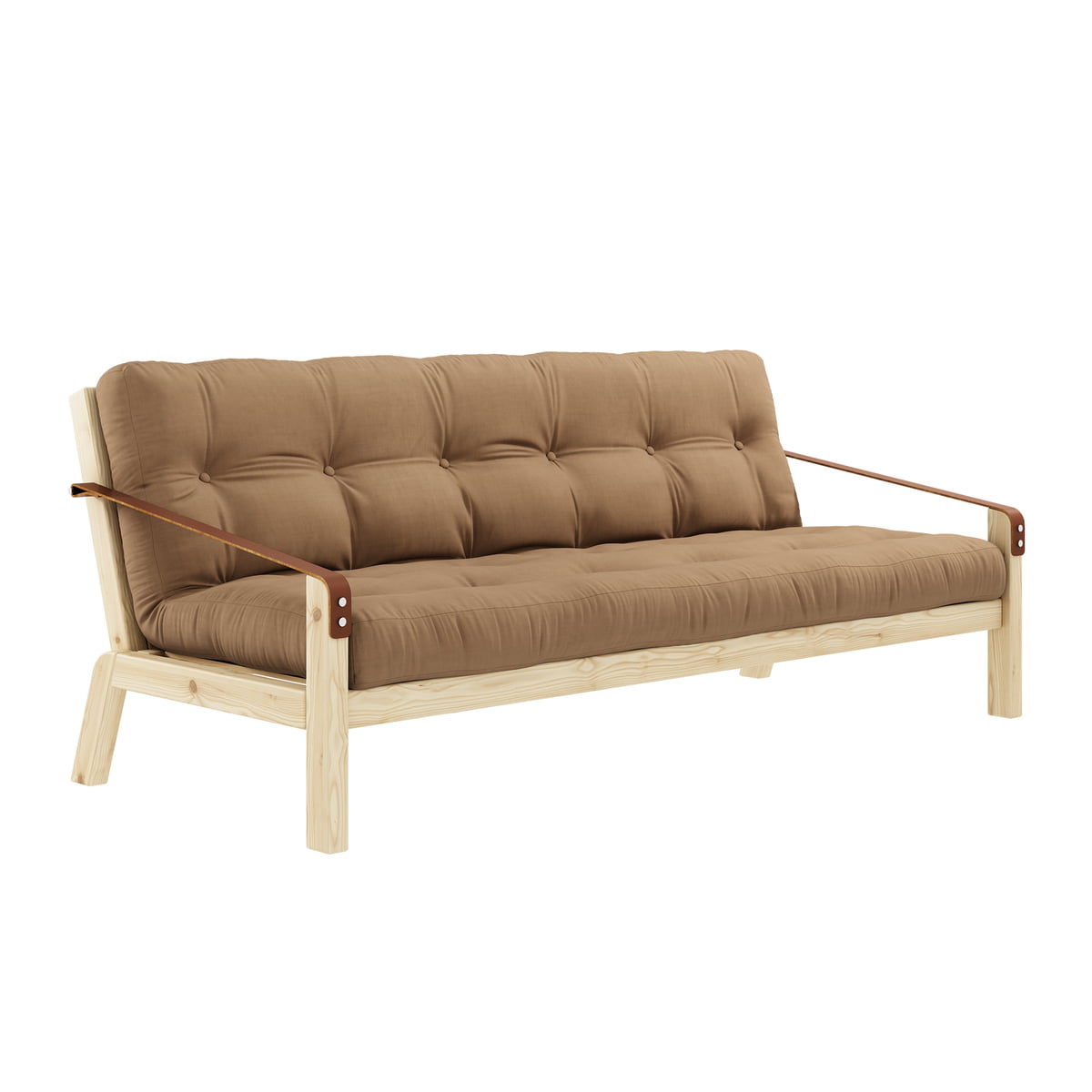 KARUP Design - Poetry Schlafsofa, Kiefer natur / mocca (755)