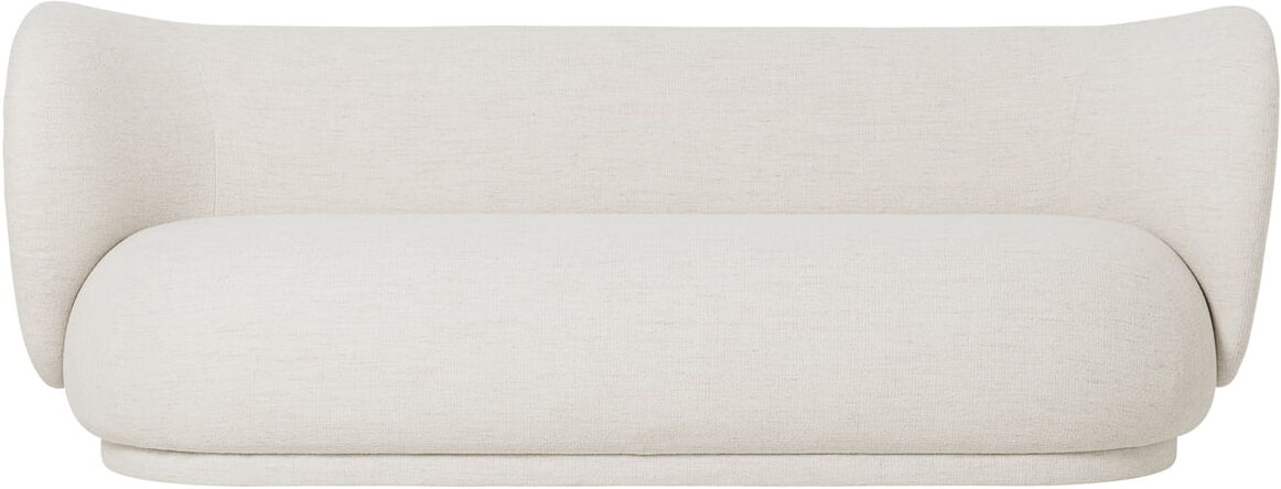 ferm LIVING - Rico 3-Sitzer Sofa, Bouclé, off-white