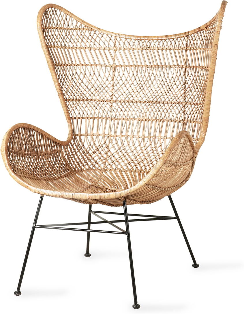 HKliving - Rattan Egg Chair, natur