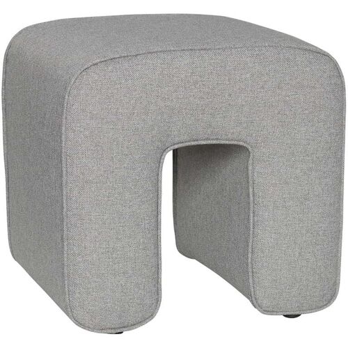 Hübsch Interior - Sculpture Pouf, H 47 cm, grau