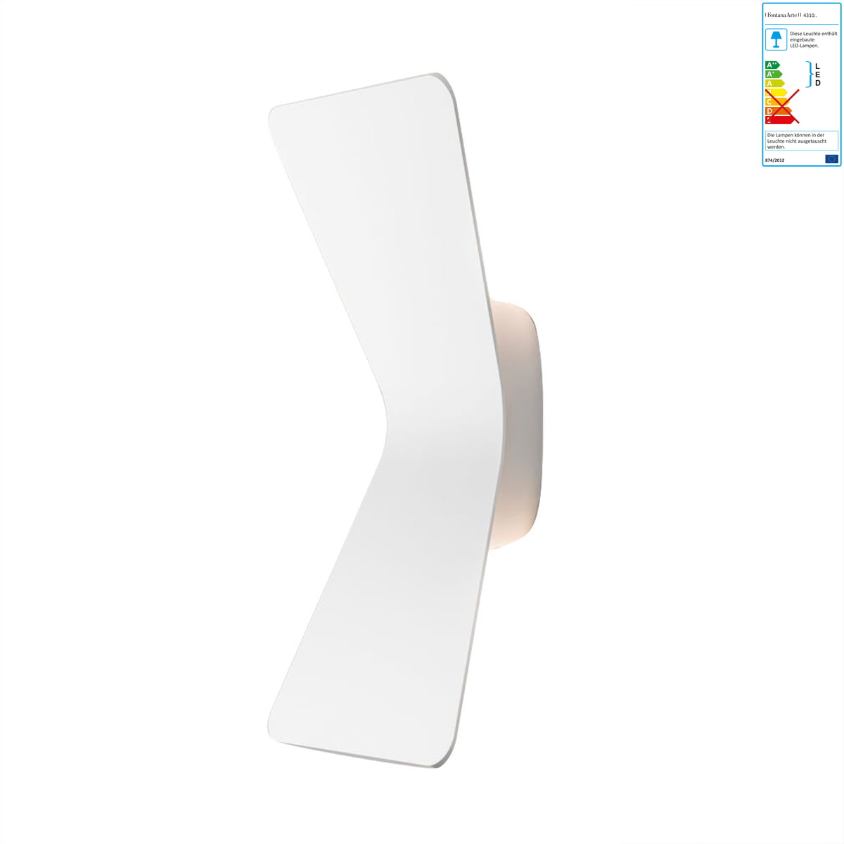 FontanaArte - Flex LED-Wandleuchte, weiß