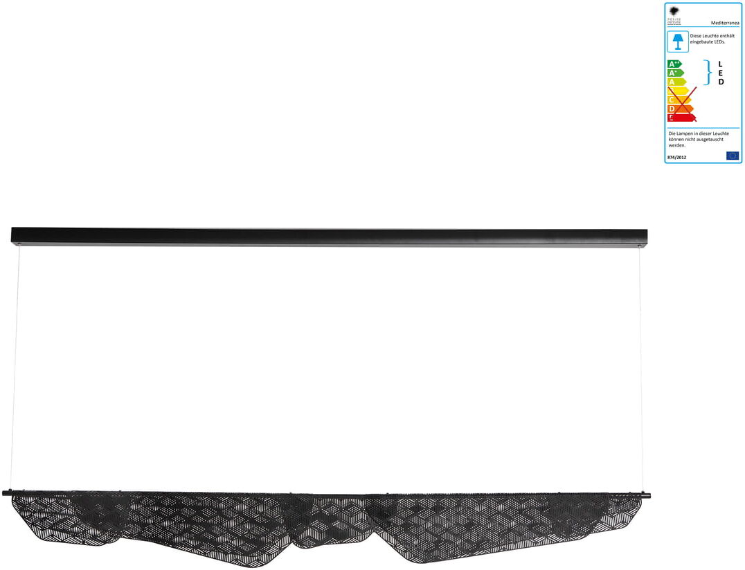 Petite Friture - Mediterranea LED-Pendelleuchte large, schwarz Petite Friture - Mediterranea LED-Pendelleuchte large, schwarz