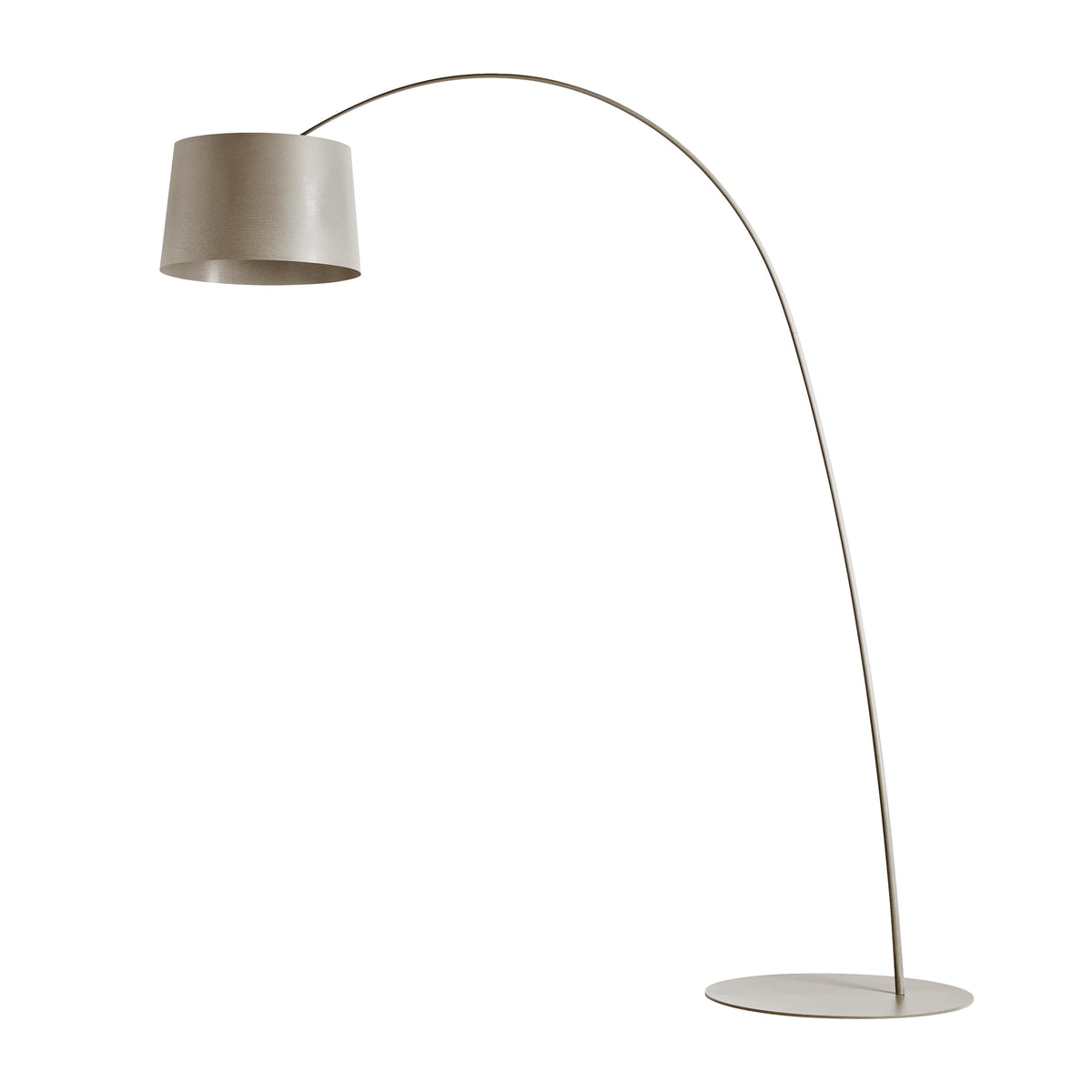 Foscarini - Twiggy Bogenleuchte, dimmbar, graubeige