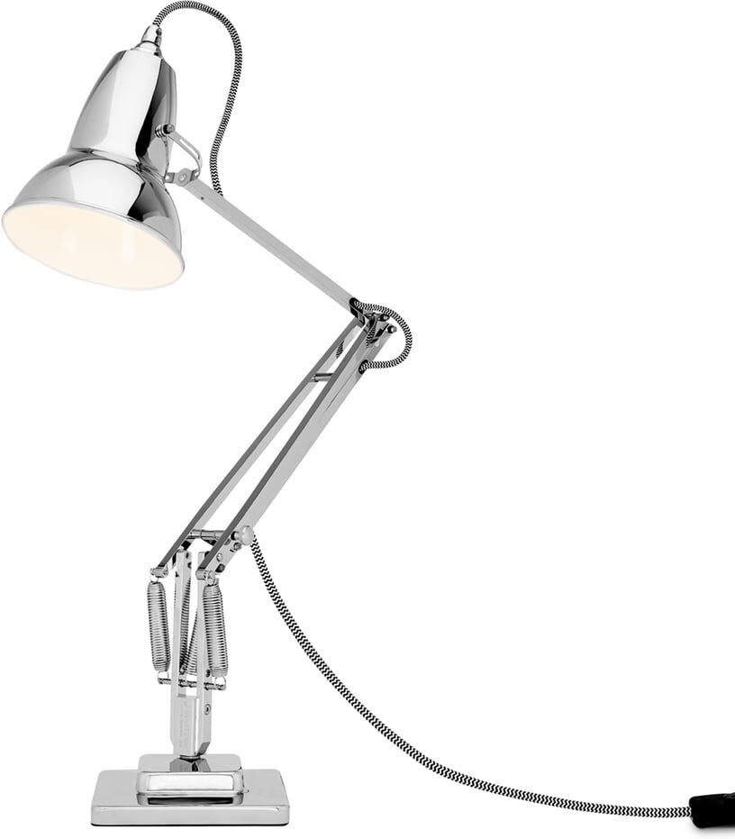 Anglepoise - Original 1227 Tischleuchte, Kabel schwarz, hochglanz chrom