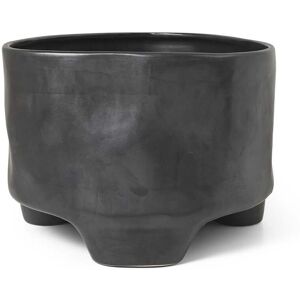 ferm LIVING - Esca Blumentopf, H 24 cm, schwarz