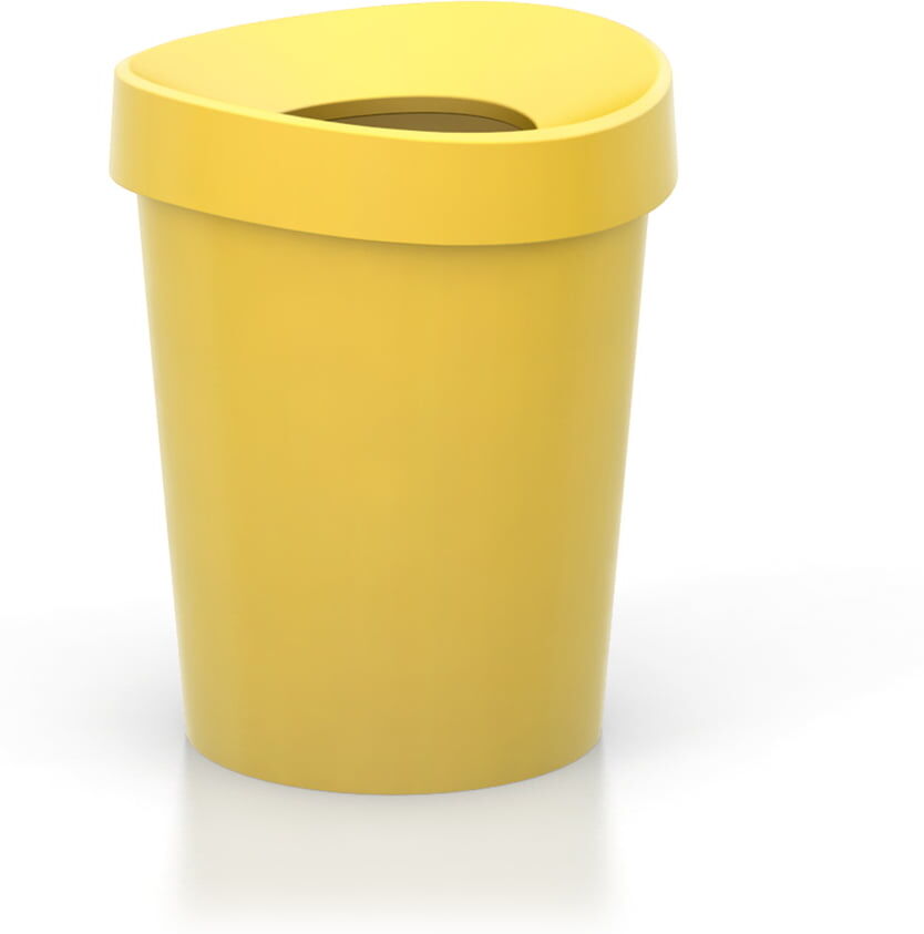 Vitra - Happy Bin Papierkorb, small, gelb