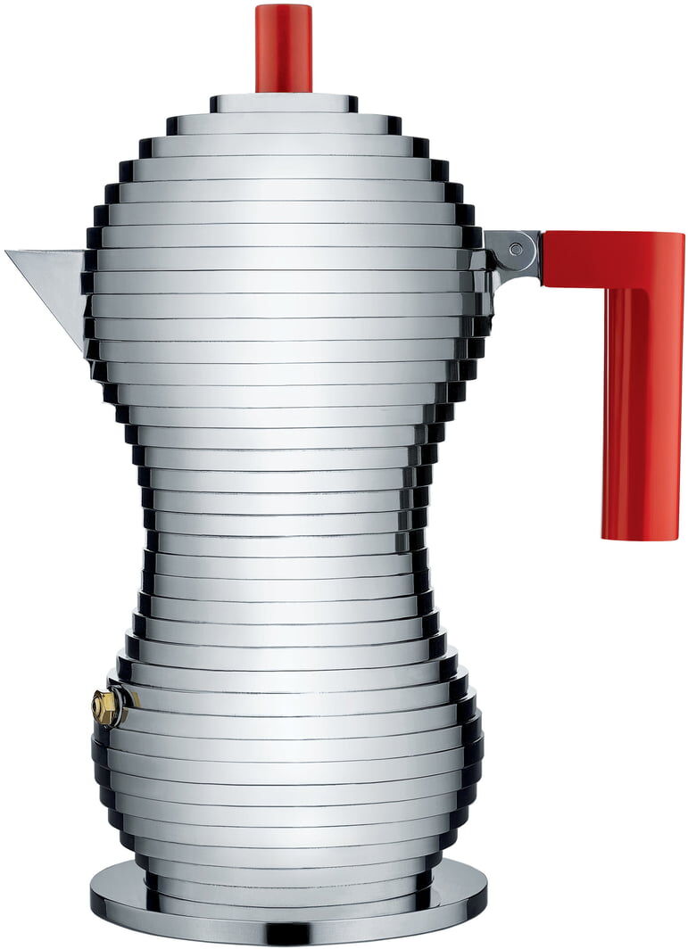 Alessi - Pulcina Espressokocher, 30 cl / rot