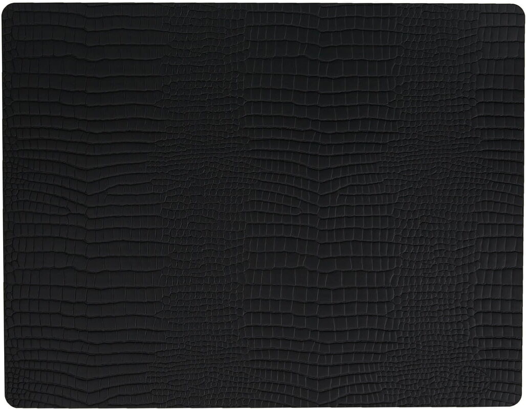 LindDNA - Tischset Square L 35 x 45 cm, Croc schwarz LindDNA - Tischset Square L 35 x 45 cm, Croc schwarz