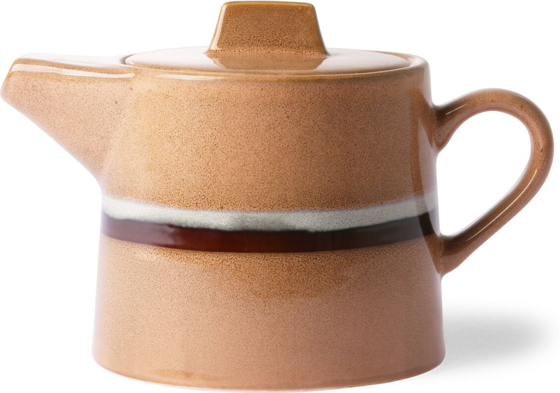 HKliving - 70's Teekanne Stream 1,2 l, pfirsich / weiß / braun HKliving - 70's Teekanne Stream 1,2 l, pfirsich / weiß / braun