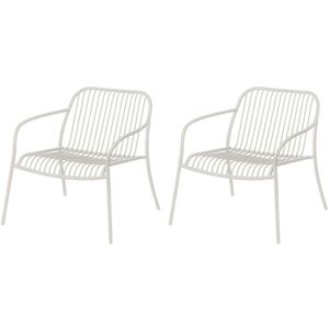 Blomus - Yua Wire Outdoor Loungesessel, silk gray (2er-Set)