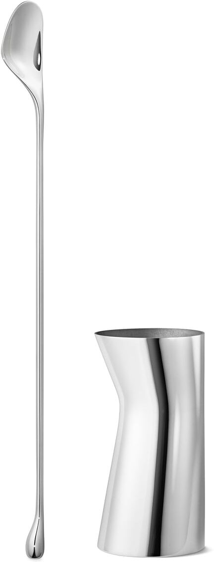 Georg Jensen - Sky Cocktail-Set: Rührlöffel & Messbecher, Edelstahl Georg Jensen - Sky Cocktail-Set: Rührlöffel & Messbecher, Edelstahl