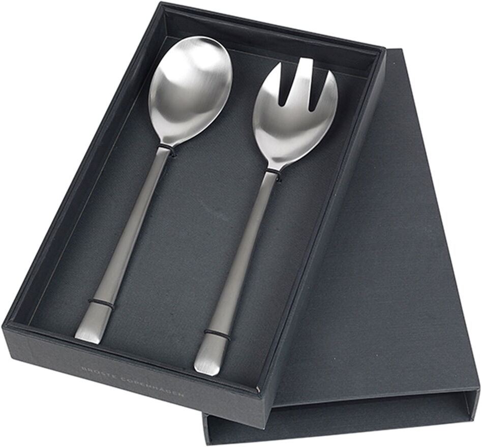 Broste Copenhagen - Hune Salatbesteck, Edelstahl gebürstet (2 tlg.) Broste Copenhagen - Hune Salatbesteck, Edelstahl gebürstet (2 tlg.)