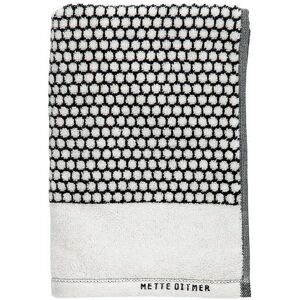 Mette Ditmer - Grid Gästehandtuch 38 x 60 cm, schwarz / off-white (2er-Set)