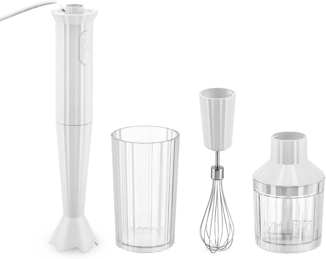 Alessi - Plissé Stabmixer Set, weiß