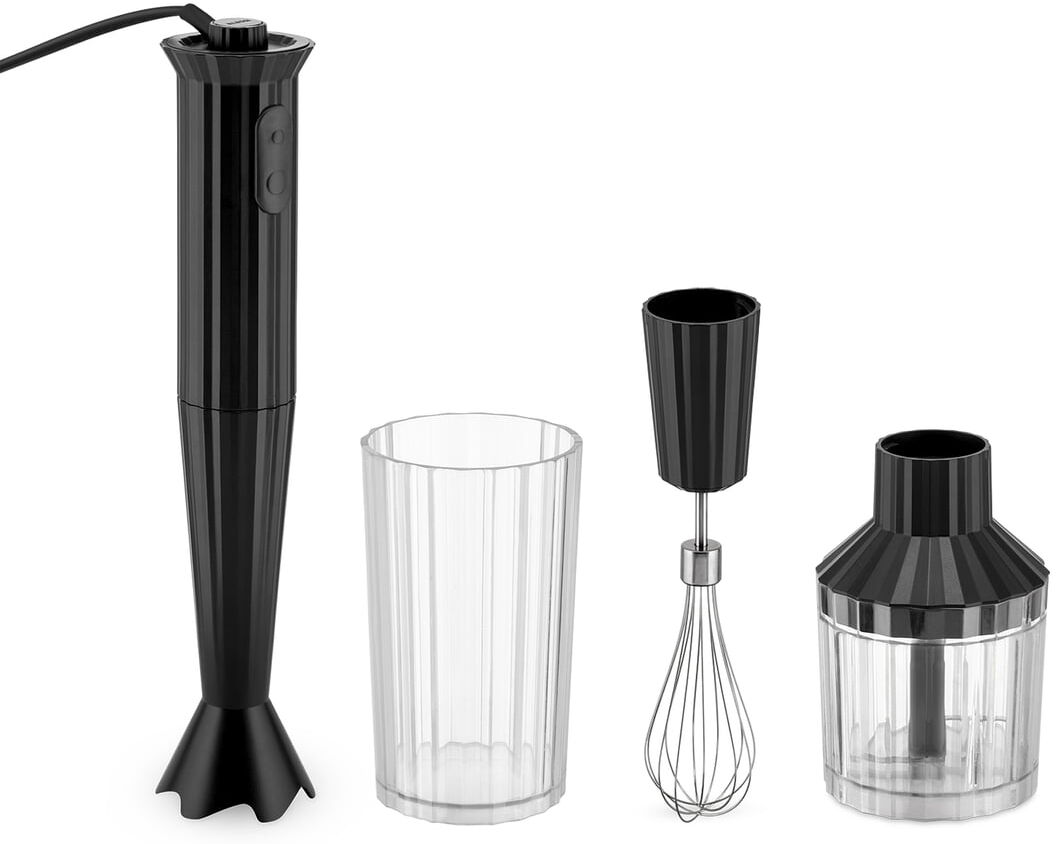 Alessi - Plissé Stabmixer Set, schwarz