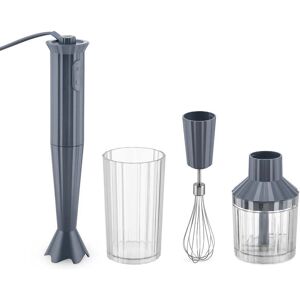 Alessi - Plissé Stabmixer Set, grau