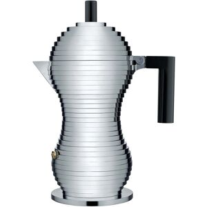 Alessi - Pulcina Espressokocher, 30 cl, silber / schwarz