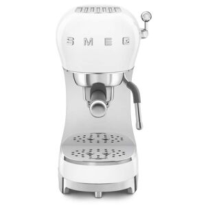 SMEG - Espresso Kaffeemaschine mit Siebträger ECF02, weiß, Tritan™ Renew
